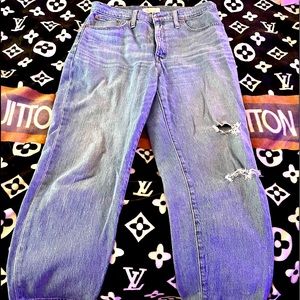 Size 30 Madewell classic straight jean distressed